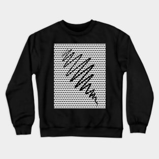 Lines on a Dot Crewneck Sweatshirt